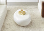 River Stone Coffee Table, Gel Coat White, Large