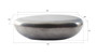 River Stone Coffee Table, Polished Aluminum, Large