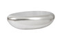 River Stone Coffee Table, Silver Leaf, Large