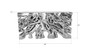 Square Root Console Table, Silver Leaf