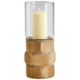 Hex Nut Candleholder | Natural Wood - Medium