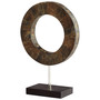 Portal Sculpture | Brown and Stainless Steel - Small