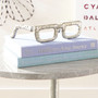 Sculptured Spectacles | Antique Silver - Medium