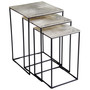 Irvine Nesting Tables | Raw Nickel and Black