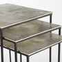 Irvine Nesting Tables | Raw Nickel and Black