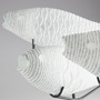 Grouper Sculpture | Clear and Frosted - Medium