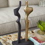 Britons Sculpture | Antique Brass and Black