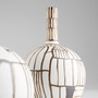 Risse Vase | Ebony and White - Medium