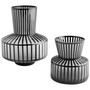 Lined Up Vase | Black - Small