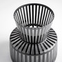 Lined Up Vase | Black - Small