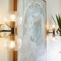 Helios Wall Mount | Black and Aged Brass