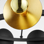 Artemis Chandelier | Noir and Gold Leaf - Medium