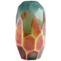 Roca Verde Vase | Green and Gold - Large