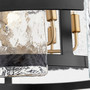 Panorama Chandelier | Noir and Aged Brass - Medium