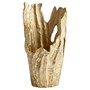 Pyroclastic Monochrome Vase | Gold - Medium