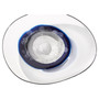 Silicone Nova Plate | Clear and Cobalt