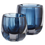 Azure Oppulence Vase | Blue and Clear - Small