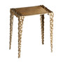 Imprint Side Table | Antique Brass