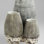 Calypso Vase | Off-White and Brown - Small