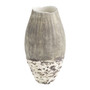 Calypso Vase | Off-White and Brown - Medium