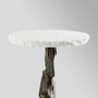 Amida Side Table | Bronze and White
