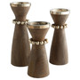 Parvati Candleholder Designed by J. Kent Martin | Grey - Small