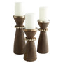 Parvati Candleholder Designed by J. Kent Martin | Grey - Small