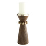 Parvati Candleholder Designed by J. Kent Martin | Grey - Medium
