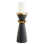Parvati Candleholder Designed by J. Kent Martin | Black - Medium