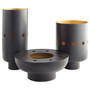 Naktis Bowl Designed by J. Kent Martin | Black and Brass
