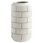 Mason Vase Designed by J. Kent Martin | Off-White Speckled - Small