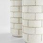 Mason Vase Designed by J. Kent Martin | Off-White Speckled - Small
