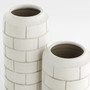Mason Vase Designed by J. Kent Martin | Off-White Speckled - Small