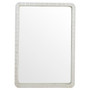 Triton Rectangular Mirror Designed by J. Kent Martin | White