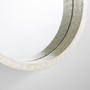 Triton Round Mirror Designed by J. Kent Martin | White - Large