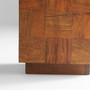 Halma Pedestal Designed by J. Kent Martin | Natural Sheesham - Small