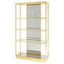 Etagere Designed by J. Kent Martin | Gold Leaf and Antique Mirrored Glass