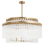 Nobel 12-Light Chandelier | Aged Brass