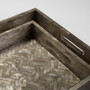 Triton Rectangle Tray Designed by J. Kent Martin | Smoke - Large