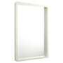 Triton Rectangular Mirror Designed by J. Kent Martin | White - Large