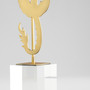 Haku Dragon Sculpture Designed by J. Kent Martin | Gold - Short