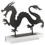 Shenron Dragon Sculpture Designed by J. Kent Martin | Black - Horizontal