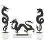 Shenron Dragon Sculpture Designed by J. Kent Martin | Black - Horizontal
