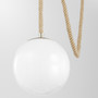 Rockport 1- Light Pendant | Aged Brass and Brown