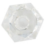 Faceted Candleholder | Clear - Short