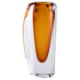 Rovno Vase | Amber and Clear - Large