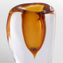 Rovno Vase | Amber and Clear - Medium