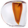 Rovno Vase | Amber and Clear - Small