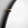 Klipp Round Mirror | Black - Large