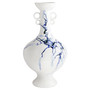 Nola Vase | White & Blue & Black - Tall